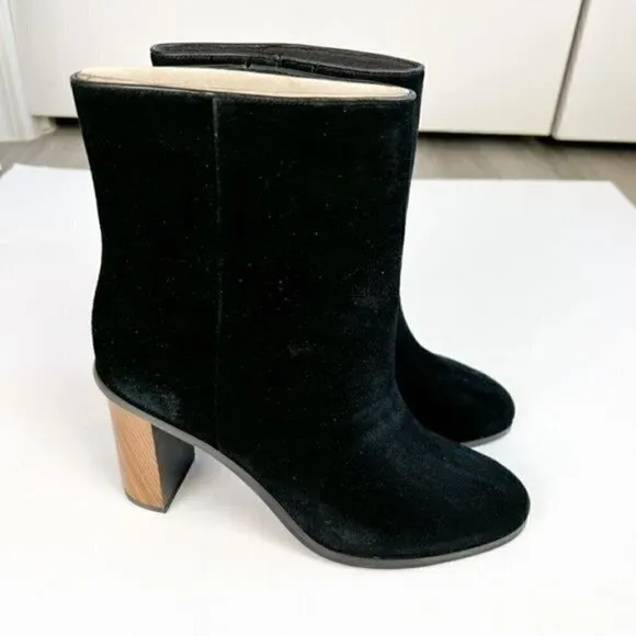 Ted Baker London Ankle Boots Womens size 9.5 Orbida Black Suede