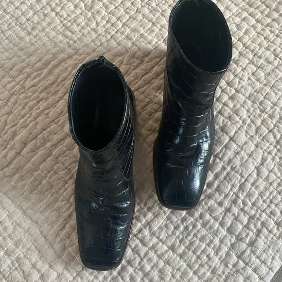 Teresa Crocodile boots Black leather size 38