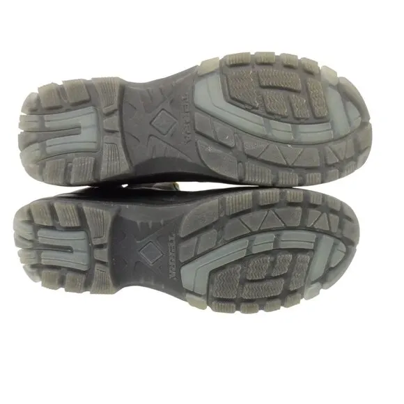 Terra Mens Black Steel Toe Slip-On Work Boots Size 9.5W