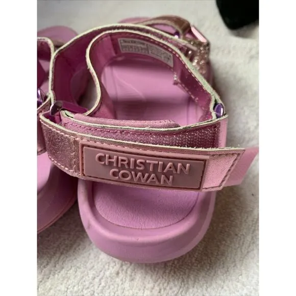 Teva Hurricane XLT2 Christian Cowan Pink Sandals Womens 6 Glitter