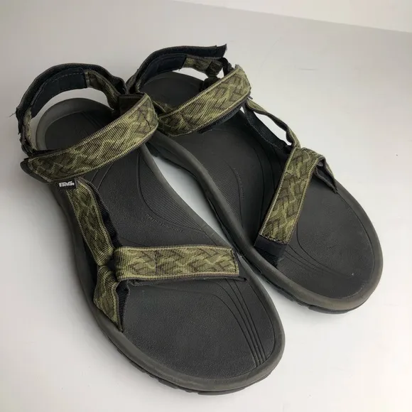 Teva Men’s Hurricane Sandals in Wavy Trail Green