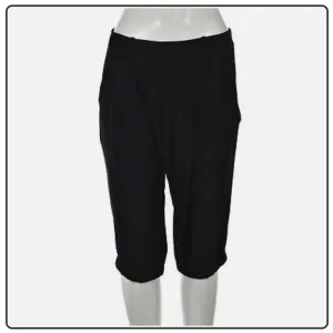 Thakoon Pants Sz 2 Black Capri Cropped Acetate Casual Trousers NWT