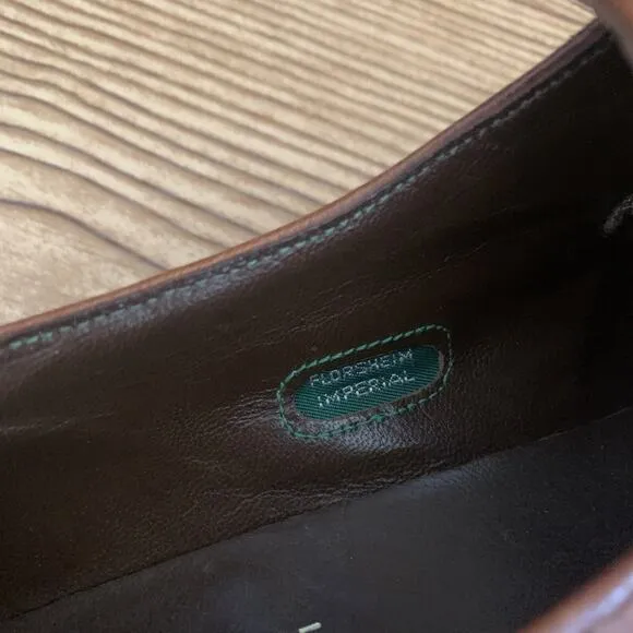 The Florsheim Shoe Men's Loafers Size 10.5 B Brown Leather Slip On Shoes