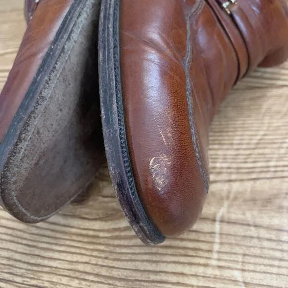 The Florsheim Shoe Men's Loafers Size 10.5 B Brown Leather Slip On Shoes