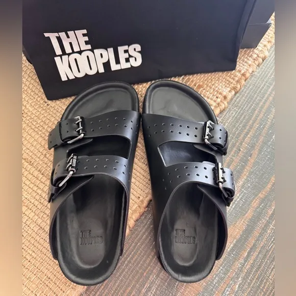 The Kooples Black Sandals