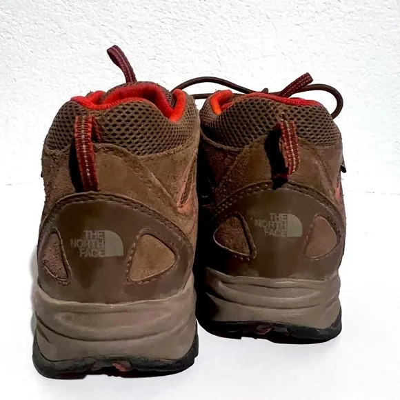 The North Face Brown &amp; Rust Leather HydroSeal Waterproof Ankle High Hiking Boots
