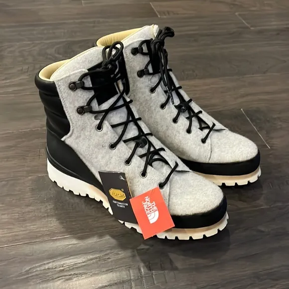 The North Face Cryos Urban Explorer Boots Italy wool leather hiking Womens Sz 10