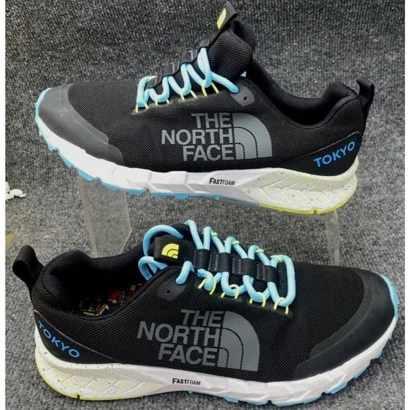 The North Face Shoes MEN’S SPREVA TOKYO Size 9 BLACK BLUEFISH Athletic Sneaker