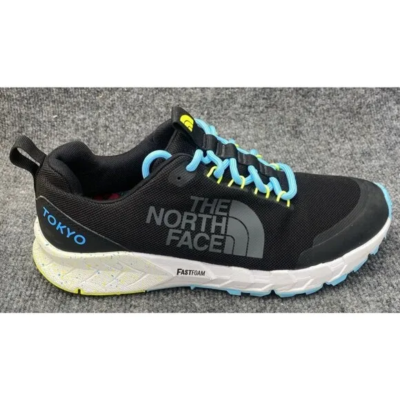 The North Face Shoes MEN’S SPREVA TOKYO Size 9 BLACK BLUEFISH Athletic Sneaker