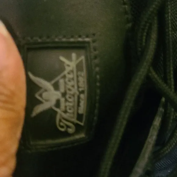 Thorogood Black Leather Hard Toe Hightop Work Boots Size 12