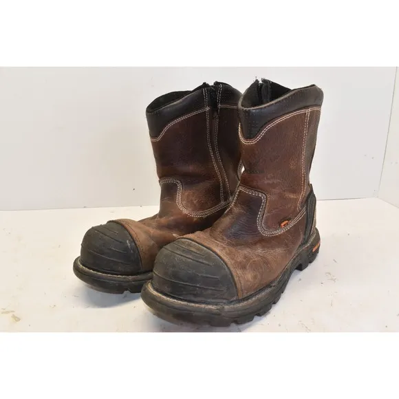 Thorogood Men's GEN-Flex2 8&quot; Wellington Work Boots Size 9.5M Side Zip 804-4440