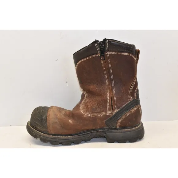 Thorogood Men's GEN-Flex2 8&quot; Wellington Work Boots Size 9.5M Side Zip 804-4440