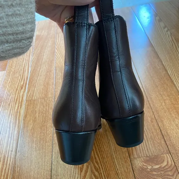 Thursday Boot Company Brown Leather Duchess Bootie 2&quot; Heel Thursday Boots