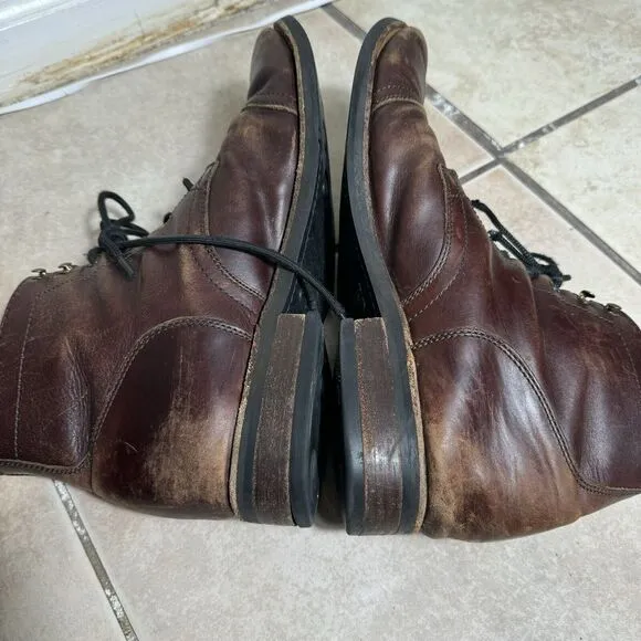 Thursday Boot Company Men’s 14 US Brown Leather Captain Boots Laces