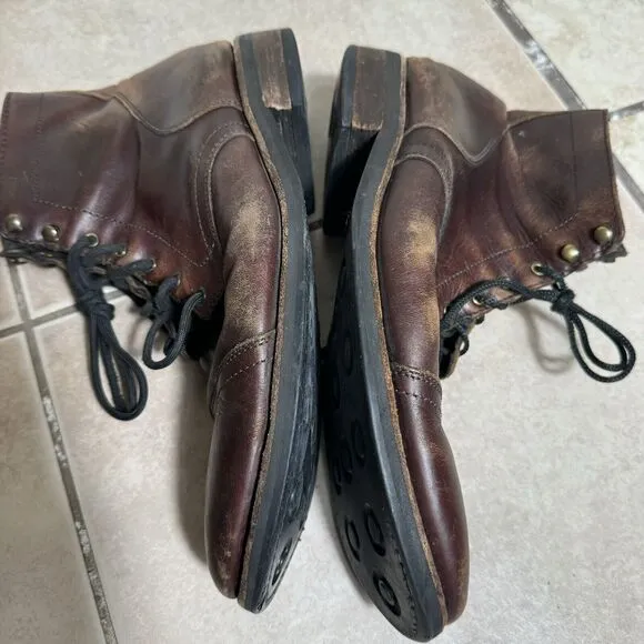 Thursday Boot Company Men’s 14 US Brown Leather Captain Boots Laces
