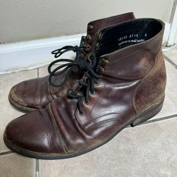 Thursday Boot Company Men’s 14 US Brown Leather Captain Boots Laces