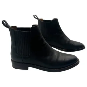 Thursday Womens Dreamer Leather Chelsea Ankle Boots Booties Black Size 6