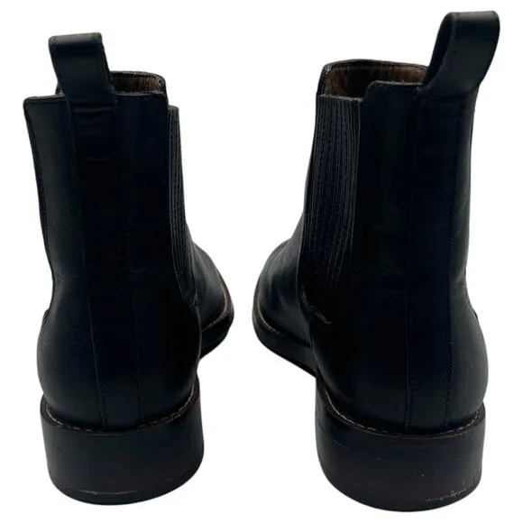 Thursday Womens Dreamer Leather Chelsea Ankle Boots Booties Black Size 6
