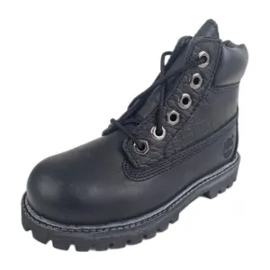 Timberland 6In Premium Hex TODDLER Casual Boots Black Leather