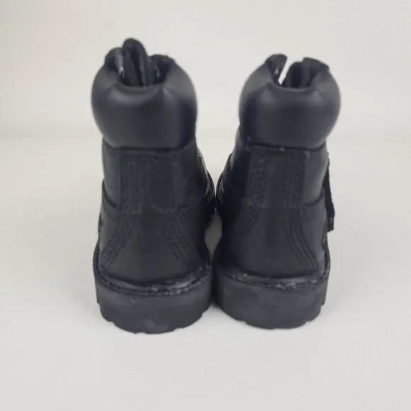 Timberland 6In Premium Hex TODDLER Casual Boots Black Leather