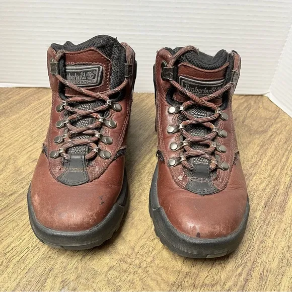 Timberland ACT Performance Hiking Lace Up Brown Leather Boots Size 7