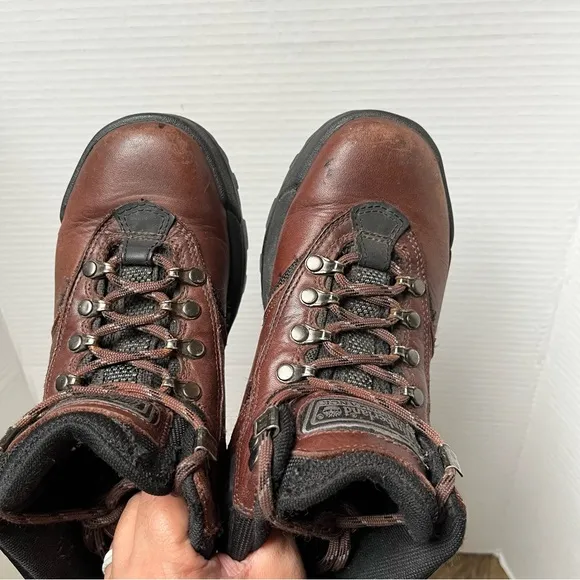 Timberland ACT Performance Hiking Lace Up Brown Leather Boots Size 7