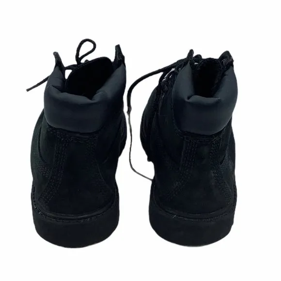 Timberland Black Leather Kids Size 11 Waterproof Work Ankle Boots