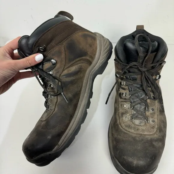Timberland brown high top work boots