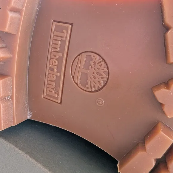 Timberland Brown Leather Work Boots Ankle-Height