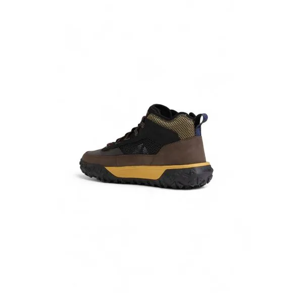 Timberland Brown Sneakers with Leather Lining and Rubber Sole Men