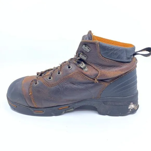 Timberland Endurance Pro Mens Size 11 M Brown Leather Steel Toe Work Boots 52562