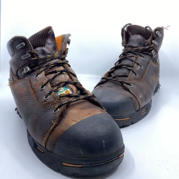 Timberland Endurance Pro Mens Size 11 M Brown Leather Steel Toe Work Boots 52562