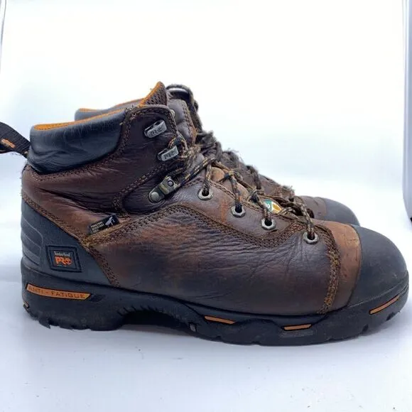 Timberland Endurance Pro Mens Size 11 M Brown Leather Steel Toe Work Boots 52562