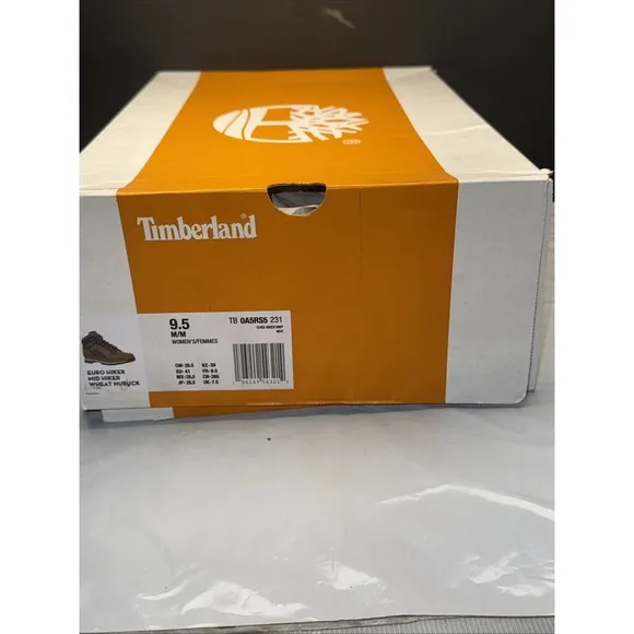 Timberland Euro Hiker Mid Hiker Boot - Wheat Nubuck, Women's SZ 9.5