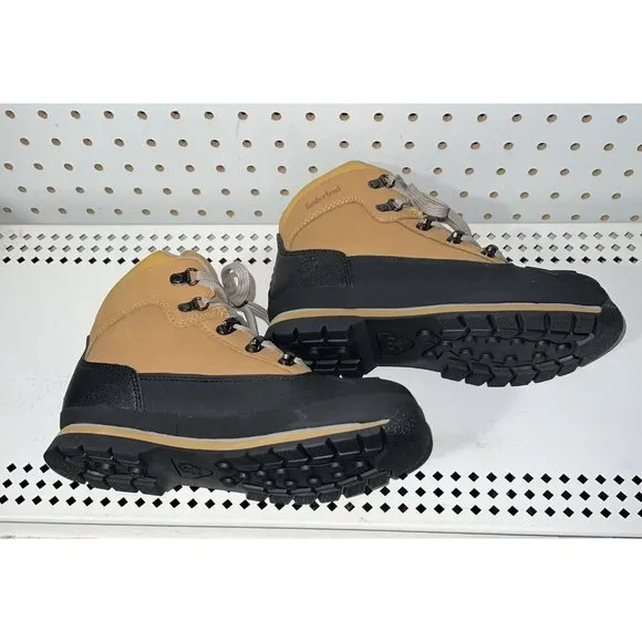 Timberland Euro Hiker Shell Toe Boys Youth Leather Casual Boots Size 5 M Wheat