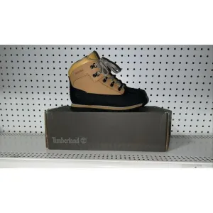 Timberland Euro Hiker Shell Toe Boys Youth Leather Casual Boots Size 5 M Wheat
