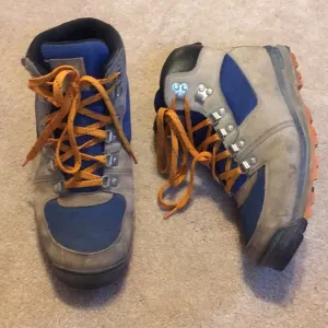 Timberland Hiking Boots in Blue and Tan