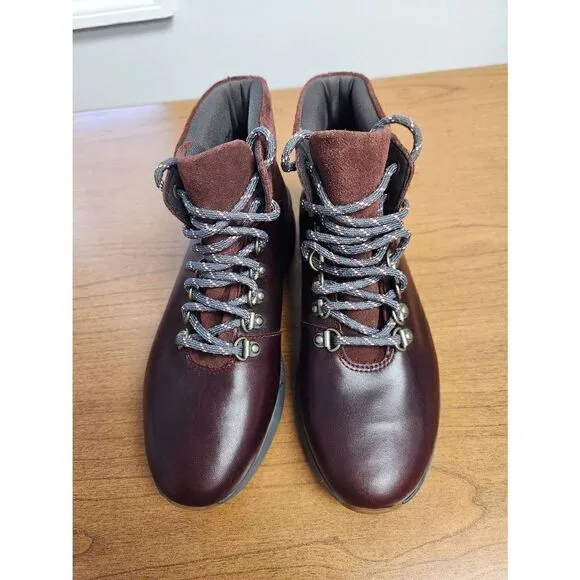 TIMBERLAND KIRI UP WOMEN'S BURGUNDY WATERPROOF LEATHER HIKING BOOTS #A1ZFW size