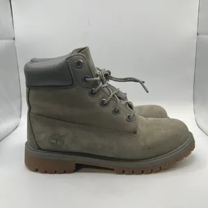 Timberland Lace Up Work Boots Green Leather Mens Size 5