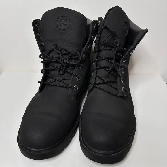 Timberland Mens 6 Inch Premium Waterproof Boots Lace Up Combat Work Black 11.5