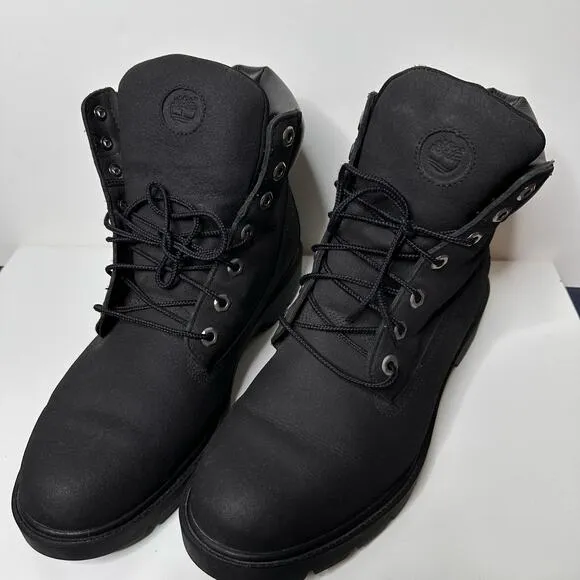 Timberland Mens 6 Inch Premium Waterproof Boots Lace Up Combat Work Black 11.5