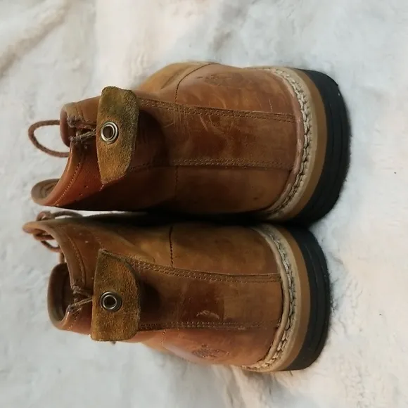 Timberland Mens Brown Leather Chukka Oxford Boots Size 9.5