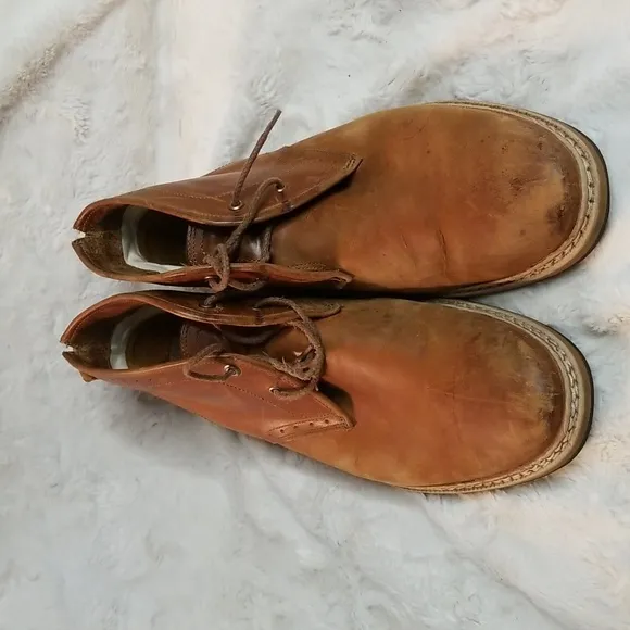 Timberland Mens Brown Leather Chukka Oxford Boots Size 9.5