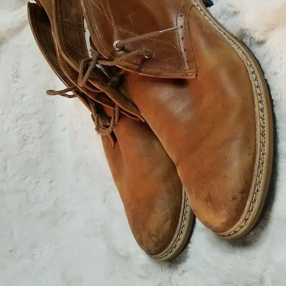 Timberland Mens Brown Leather Chukka Oxford Boots Size 9.5