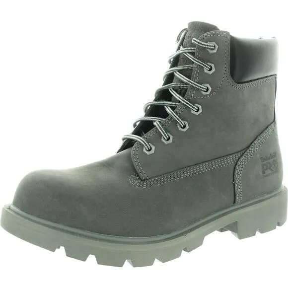 Timberland Mens Sawhorse 6&quot; Gray Composite Toe Work &amp; Safety Boots New