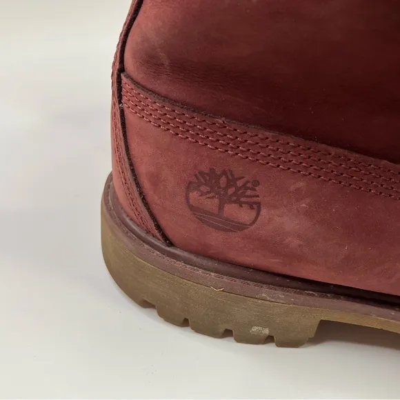 Timberland | Men's Waterproof Burgundy Tan Leather Boots Primaloft Size 10.5M