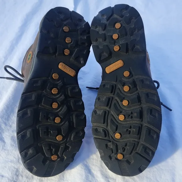 Timberland Men's White‎ Ledge Waterproof Mid Hiker Boot size 7.5 brown