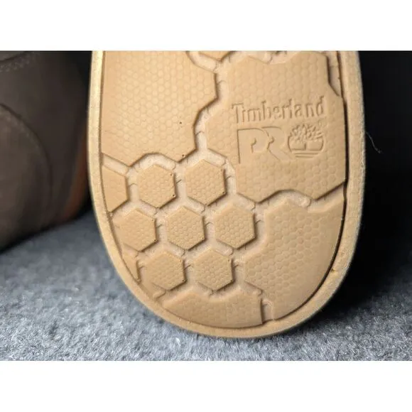 Timberland Pro 428 Men's 9 Disruptor Chukka Alloy Safety Toe Work Boots Brown