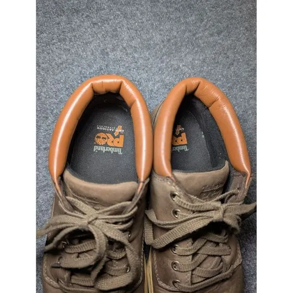Timberland Pro 428 Men's 9 Disruptor Chukka Alloy Safety Toe Work Boots Brown