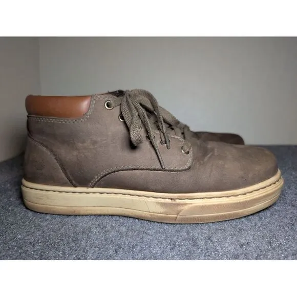 Timberland Pro 428 Men's 9 Disruptor Chukka Alloy Safety Toe Work Boots Brown